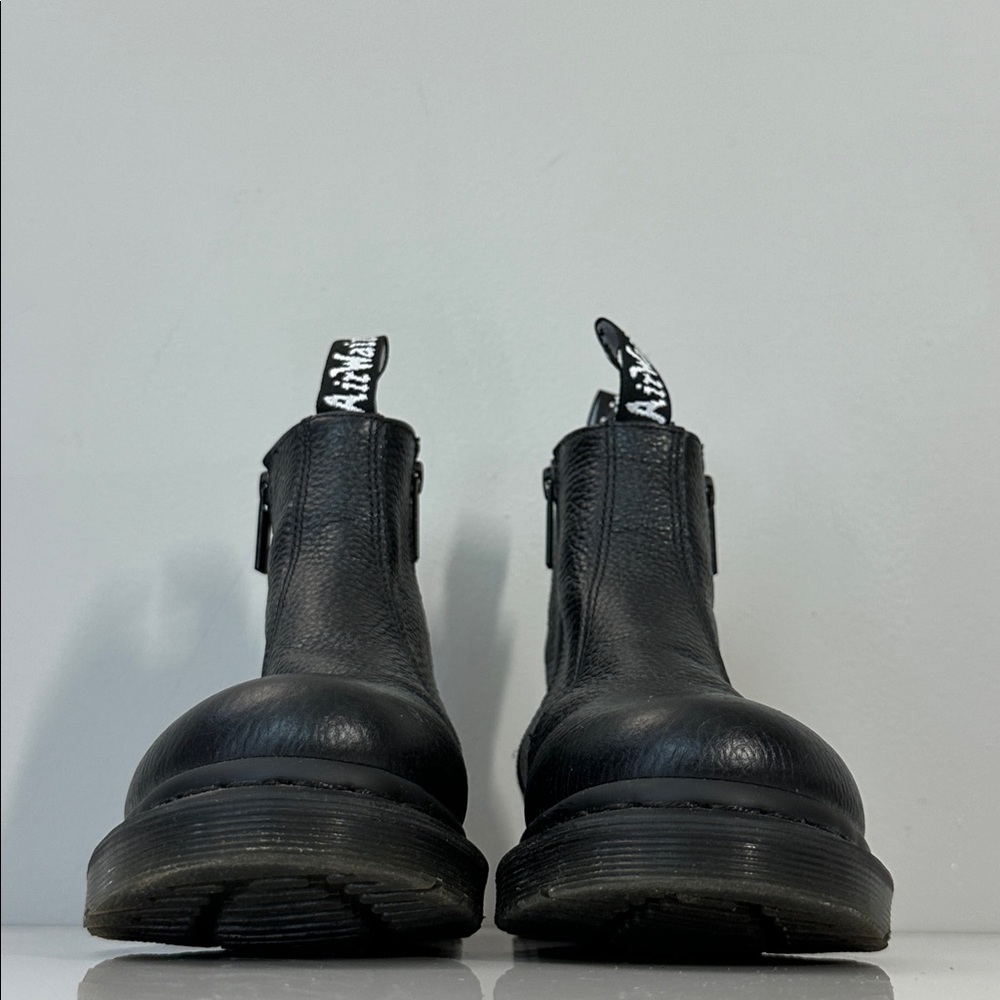 Dr. Martens Black Leather Combat Boots - Picture 4 of 16